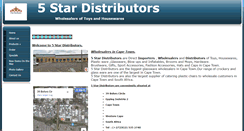 Desktop Screenshot of 5stardistributors.co.za
